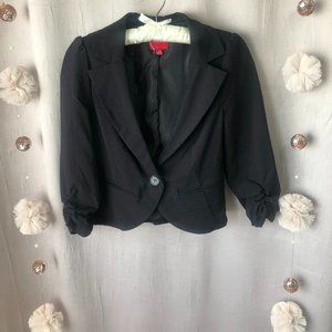 XOXO Cropped 3/4 sleeve blazer jacket